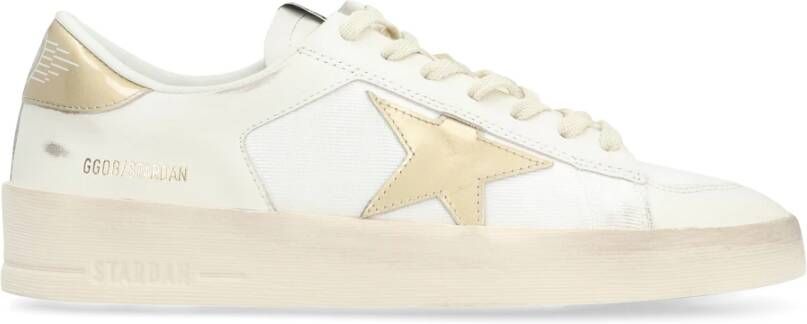 Golden Goose Stardan Leren en Stoffen Sneakers White Dames