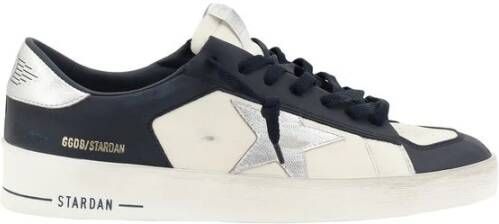 Golden Goose Sneakers Stardan Met Kraag En Veters Blue Heren