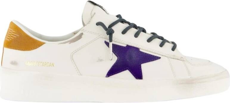 Golden Goose Stardan Sneaker Wit Paars Oker Multicolor Heren