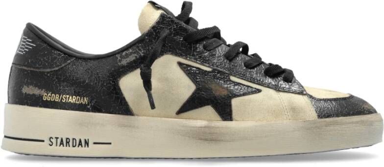 Golden Goose Vintage Suède Sneakers met Iconische Patch Black Heren