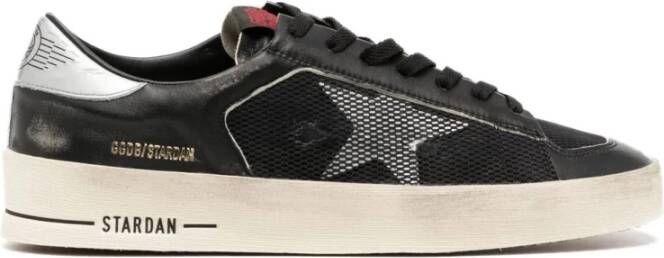 Golden Goose Stardan Suede Sneakers met Nappa Details Black Heren