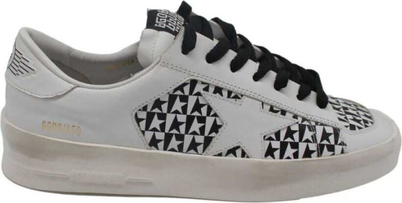 Golden Goose Stardan White Black Sneakers White Dames