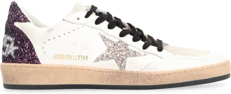 Golden Goose Ster Glitter Sneakers met Versleten Details White Dames