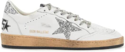 Golden Goose Ster Leren Sneakers met Glitter Spoiler White Dames