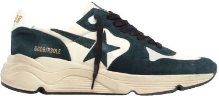 Golden Goose Ster Leren Sportschoenen Blue Heren