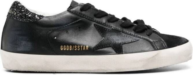 Golden Goose Ster Patch Leren Sneakers Black Dames