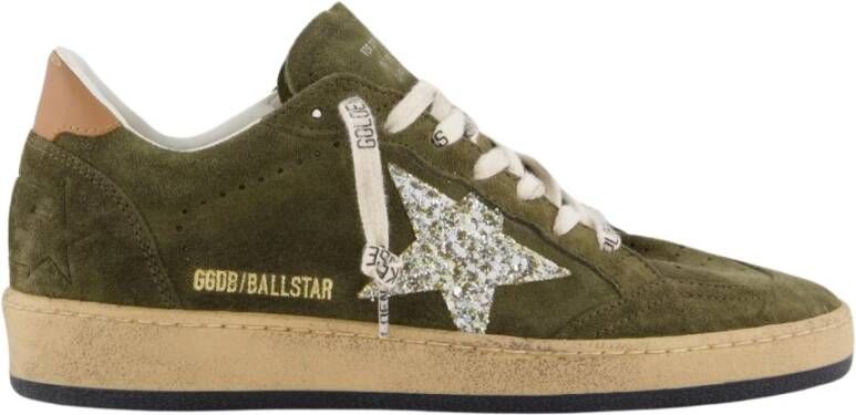 Golden Goose Stijlvolle Ball Star Sneakers Green Dames