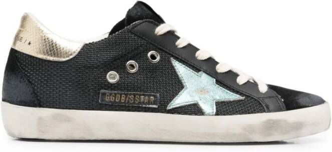 Golden Goose Stijlvolle Black Mint Platinum Sneakers Black Dames