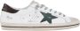 Golden Goose Stijlvolle Leren Sneakers in Wit Groen Bruin Multicolor Heren - Thumbnail 1