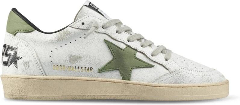 Golden Goose Stijlvolle leren sneakers met sterdetail White Heren