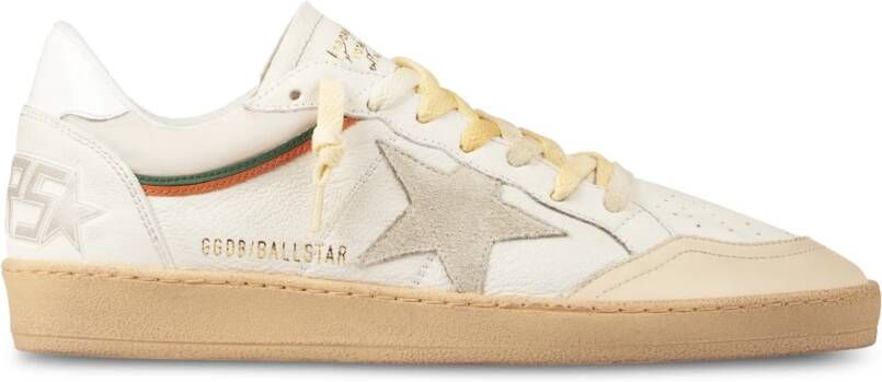 Golden Goose Witte Veterschoenen met Geperforeerde Neus White Heren