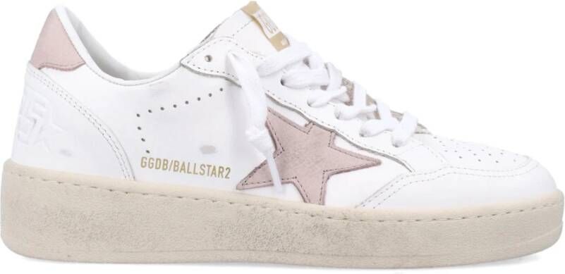 Golden Goose Stijlvolle leren sneakers voor vrouwen Pink Dames