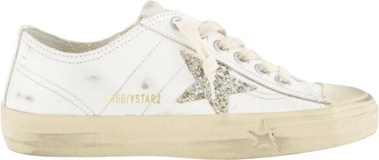 Golden Goose Glitter Ster Leren Sneakers White Dames