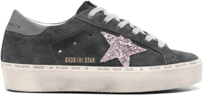 Golden Goose Suede Distressed Sneakers met Star Patch Gray Dames