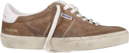 Golden Goose Suède Leren Hoge Hakken Brown Heren