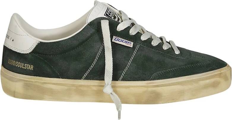 Golden Goose Suede Leren Star Sneakers Green Heren