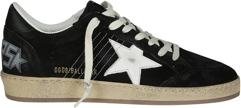 Golden Goose Suede Star and Heel Leather Sneakers Black Heren