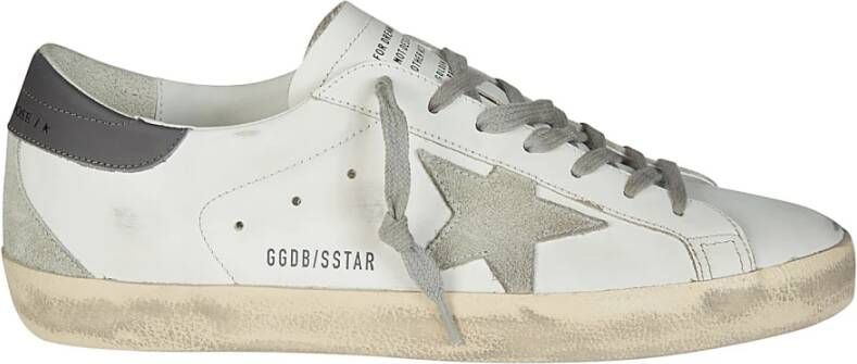 Golden Goose Suede Star Heel Sneakers White Heren