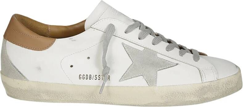 Golden Goose Suede Star Heel Sneakers White Heren