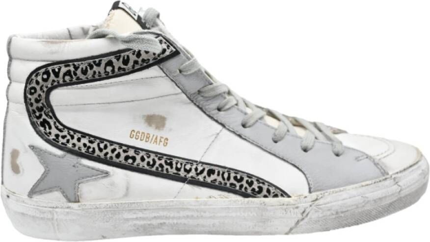 Golden Goose Suede White Grey Leo Sneakers White Dames