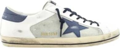 Golden Goose Super-Star Hagedis Print Sneakers White Heren