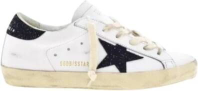 Golden Goose Super-Star Kristal Sneakers Wit Leer White Dames