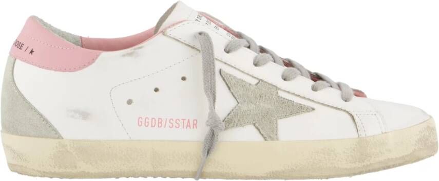 Golden Goose Sneakers met versleten effect en sterrenlogo Beige Dames