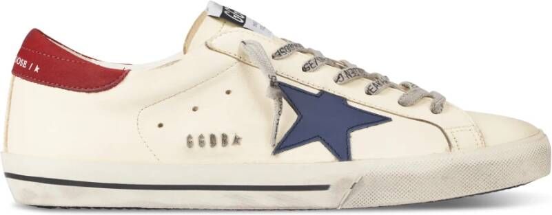 Golden Goose Super Star Leren Sneakers White Heren