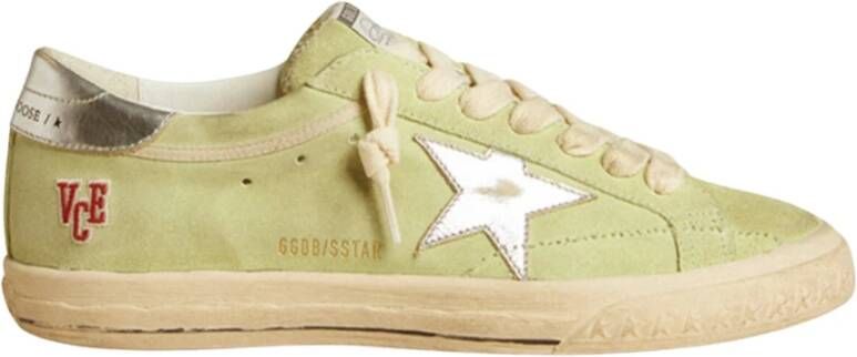 Golden Goose Super-Star Nile Green Silver Sneakers Green Heren