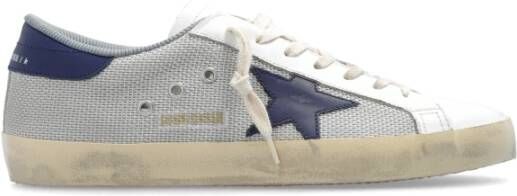 Golden Goose Leren Super Star Sneakers Blue Heren