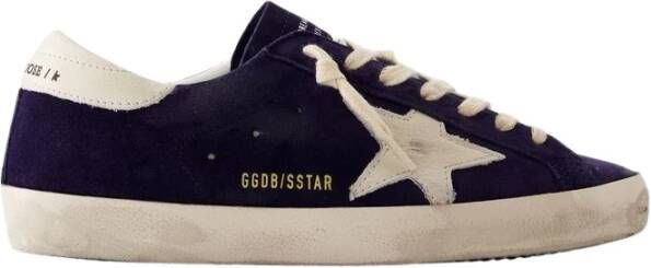 Golden Goose Heren Super Star Suede Sneaker Blauw Blue Heren