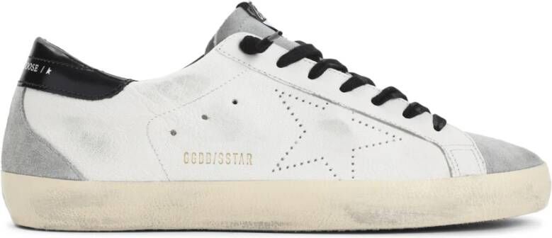 Golden Goose Witte Leren Sneakers met Messing Details White Heren