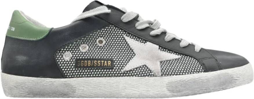 Golden Goose Superstar Black Green Sneakers Multicolor Heren