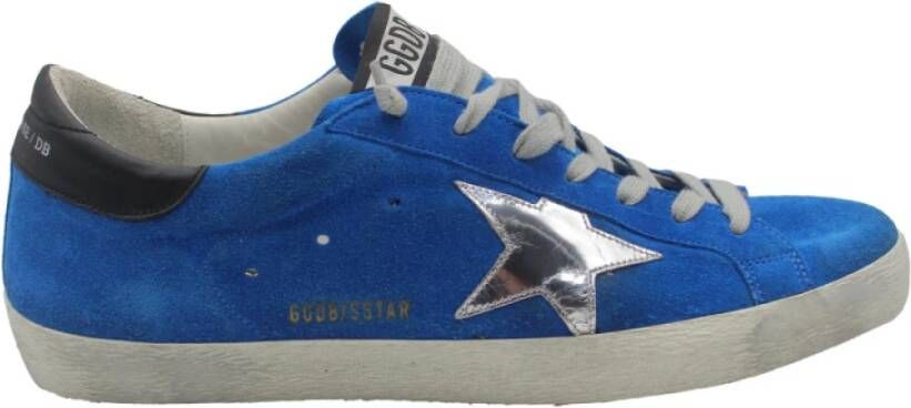 Golden Goose Superstar Blue Black Silver Sneakers Blue Dames