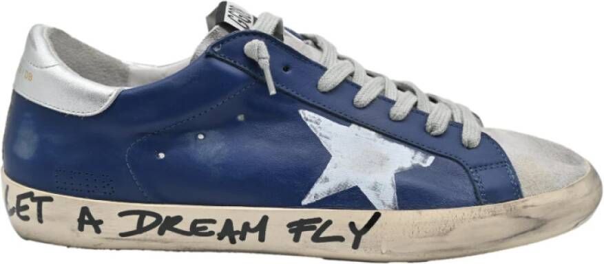 Golden Goose Superstar Blue Grey Sneakers Blue Dames