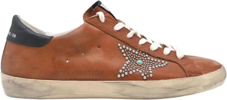 Golden Goose Superstar Brown Fantasy Star Pearl Sneakers Brown Heren