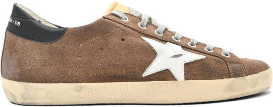 Golden Goose Superstar Brown White Star Sneakers Brown Heren