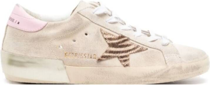 Golden Goose Superstar Sneakers met versleten effect Beige Dames