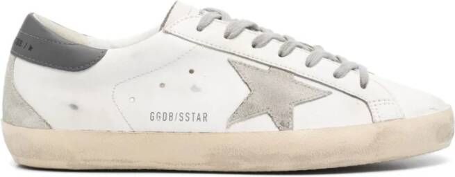 Golden Goose Witte Leren Sneakers met Contrasterende Details White