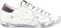 Golden Goose Superstar White and Back Violet Sneakers White Dames - Thumbnail 1