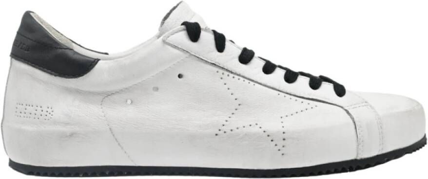 Golden Goose Superstar White and Black Sneakers White Heren