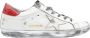 Golden Goose Superstar White and Red Sneakers White Dames - Thumbnail 1