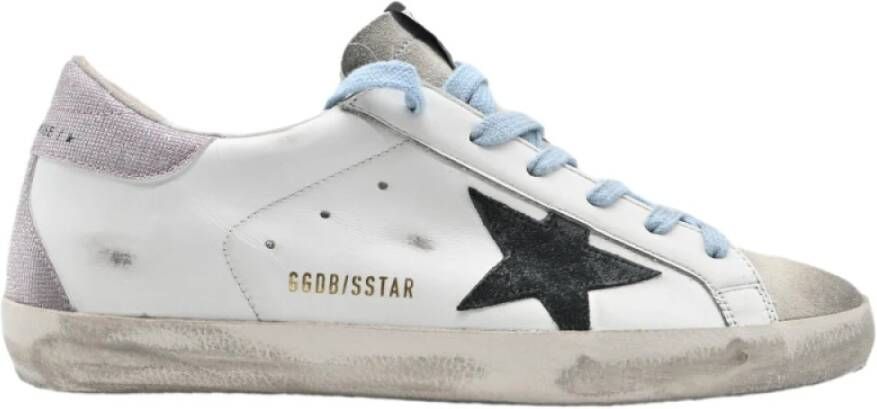 Golden Goose Superstar White Black Baby Pink Sneakers White Dames