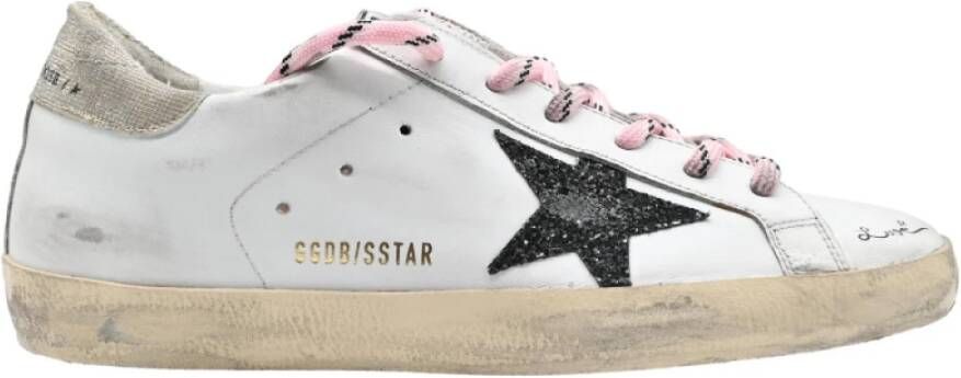 Golden Goose Superstar White Black Gold Sneakers White Dames