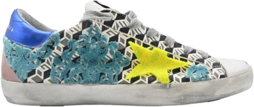 Golden Goose Superstar White Black Yellow Fluo Sneakers Multicolor Heren