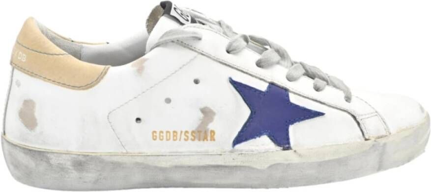 Golden Goose Superstar White Blue Star Sneakers White Dames