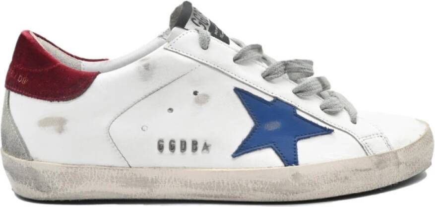 Golden Goose Superstar White Blue Star Sneakers White Heren