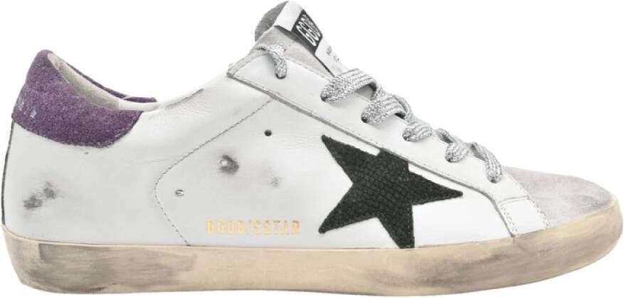 Golden Goose Superstar White Military Green Sneakers White Dames