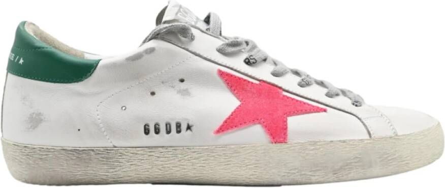 Golden Goose Superstar White Rose Fluo Sneakers White Heren