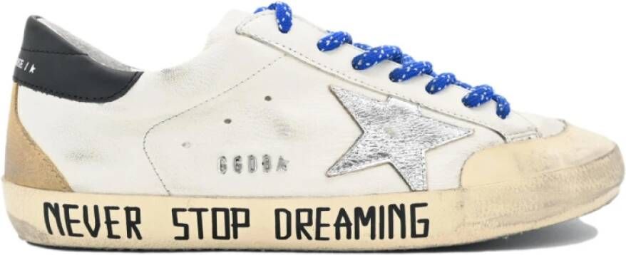 Golden Goose Superstar White Silver Star Sneakers White Heren